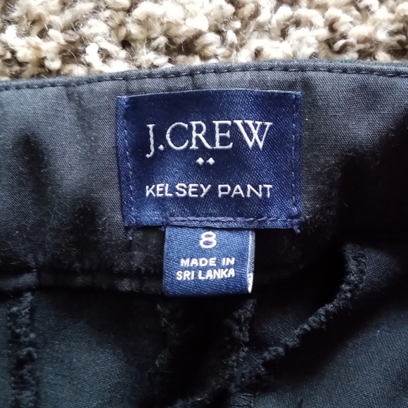 J.Crew Women's Kelsey Flare Cropped Ankle Pant High Waist Black Size Medium - Picture 4 of 8